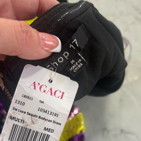 Multicolor Sequin Strapless Midi Dress - Picture 6 of 6